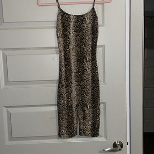 Leopard print romper
